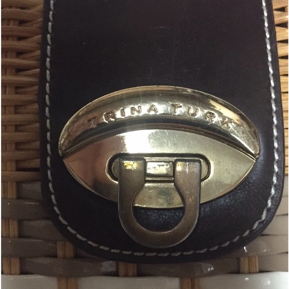 TRINA TURK WICKER BASKET BAG FIRM PRICE - Picture 8 of 11